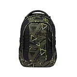 Satch Sleek Schulrucksack - ergonomisch, 24 Liter, extra schlank - Geo Storm - O