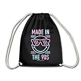 Spreadshirt SmileyWorld Neunziger Jahre Made In The 90s Turnbeutel, Schw