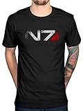 Mass Effect n7 t-Shirt Xbox Playstation Game Console Video S