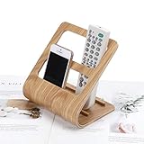 Holz Tisch Organizer Schreibtisch Original Sammler Organisator Multifunktion Organisator Fernbedienungshalter Schreibwaren-Halterung Aufbewahrungsbox Ablagesystem für Fernbedienung Handy Z