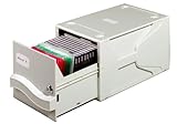 Durable Multimedia Box für CDs und Disketten, abschließbar und erweiterbar, grau, 525610