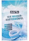 Everfix Wasserkastenwürfel (10 Stück) WC Tabs für Spülkasten und Wasserkasten, Reinigungswürfel für die T