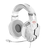 Trust Gaming 20864 Headset GXT 322W mit Mikrofon für PS4, PS5, PC, Nintendo Switch, Xbox Series X, Xbox One GXT - Carus Kabelgebundene Gaming-Kopfhörer mit Flexiblem Mikrofon - Weiß Camouflag