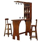 Liudan Bartisch Startseite Bar Tisch Massivholz Weinkabinett Wohnzimmer Bar Zähler Kombination Moderner Barzähler Stehtisch (Size : 140 * 45 * 200cm)