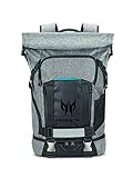 Predator Gaming Rolltop Rucksack (geeignet für bis zu 15,6 Zoll Notebooks, Zusatzfächer, wasserdicht, 35,5 Liter Fassungsvermögen, das ganze Equipment in einer Tasche) g