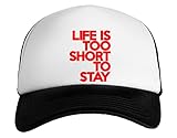 Life is Too Short to Stay Stock Jungen Mädchen Kappe Baseball Snapback Boys Girls Cap