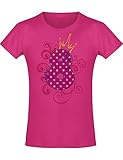 Shirt: 8 Jahre mit Krone Kinder - Geburtstags T-Shirt 8 Jahre Kind Mädchen - Geschenk Zum 8. Geburtstag - Mädchen T-Shirt 8 Geburtstag - Geburtstag-Shirt Kinder 8, Pink Fuchsia, 140 (9 - 10 Jahre)