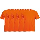 Fruit of the Loom Original T Rundhals T-Shirt F140 5er Pack- Gr. XL, Orang