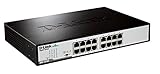 D-Link DGS-1016D Gigabit Switch (16 Ports, 10/100/1000 Mbit/s, einfache Plug & Play-Installation, lüfterlos)