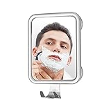 YIDAI Dusche Spiegel, Beschlagfreier Rasierspiegel, Anti-Beschlag-Duschspiegel, Fogless Rasieren Spiegel zum Aufhängen an der Wand (Rectangle)