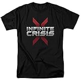 Infinite Crisis Logo T Shirt Book Tee Black Men T Shirt Black S
