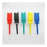 SALUTUY Yivibe 10 Teile/los Testhaken Clips für Logikanalysatoren Logiktestclip 5 Farben: Rot Schwarz Gelb Grün B
