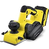 TROTEC Akku-Elektrohobel PPLS 10‑20V Hobel (20 V 4,0 Ah/max. 1,5 mm Spantiefe/max. 82 mm Hobelbreite / 10 mm Falztiefe)