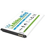 Akku-King Akku kompatibel mit Samsung B800BE, B800BK, B800BU - Li-Ion 3400mAh - mit NFC - für Galaxy Note 3 SM-N9005, N9002, N9000, N9007