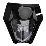 Motorrad Scheinwerfer LED Universal Scheinwerfer Verkleidung Licht Scheinwerfer für K.T.M EXC250 SX250 SXF250 EXC450 SX350 SXF450 EXC525 640LC4 Dirt Bike Motocross Enduro Supermoto-Schw