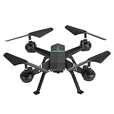 Jopwkuin Mini Drohne, Kunststoff Metall Flugzeug Fernbedienung Langlebig F8W 2,4 GHz RC Drohne Spielzeug für Indoor Outdoor für Zuhause für Anfänger und(Schwarz)