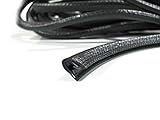 10 Meter Flexibler Kantenschutz PVC schwarz mit Metalleinlage zuschneidbar Profiw