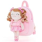 Gloveleya Rucksack Kinder Kleinkind Kinderrucksack mit Puppen für Mädchen Alter 2+