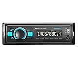 ANKEWAY 2021 Nuovo Autoradio DAB/DAB+ Bluetooth 5.0 Autoradio 1 DIN mit Bluetooth Freisprecheinrichtung und Lenkradfernbedienung, 60WX4 FM Radio MP3-Player, Unterstützt USB/TF/AUX/USB Schnellladung