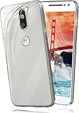 moex Aero Case kompatibel mit Moto G4 Play - Hülle aus Silikon, komplett transparent, Klarsicht Handy Schutzhülle Ultra dünn, Handyhülle durchsichtig einfarbig,