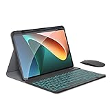 Schutzhülle für Xiaomi Tablet Pad 5 Pro, magnetisch, mit Tastatur, Maus, Set 5 Pro Tastatur, 28 cm (11 Zoll), PU, solide Abdeckung, Smart Wake Xiaomi Mi Pad 5 Pro Hülle Tab