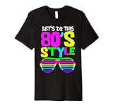 80er-Jahre Stil | 80er Retro Party Wear Kostüm Outfit Tee T-S