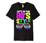 80er-Jahre Stil | 80er Retro Party Wear Kostüm Outfit Tee T-S