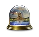 Dresden-Onlineshop Schneekugel Völkerschlachtdenkmal Leipzig, Völkerschlacht bein Leipzig 1813, Napoleon Bonaparte Schüttelkugel Glitzerkugel Schneeflocken, hergestellt in D