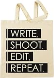 Write, Shoot, Edit, Repeat Beige Eink