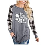 Zilosconcy Weihnachtspullover Lustig Mit Licht Christmas Jumper Damen Weihnachtspulli Long Pullover Damen Winter Strick Weihnachts Hoodie Christmas Jumper Licht Mit Weihnachtsdruck Weihnachts T