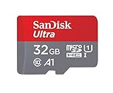 SanDisk Ultra 32GB microSDHC Speicherkarte + Adapter bis zu 98 MB/Sek., Class 10, U1, A1, FF