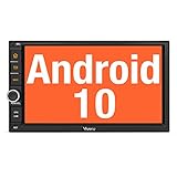 Vanku Android 10 Autoradio mit Navi 32GB+2GB Radio Unterstützt Qualcomm Bluetooth 5.0 DAB + WiFi 4G Android Auto USB MicroSD 2 Din 7 Zoll B