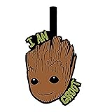 Echte Marvel Guardians of The Galaxy Ich Bin Groot PVC Rubber Gepäckanhänger R