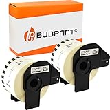Bubprint Kompatibel Etiketten als Ersatz für Brother DK-22223 DK 22223 für P-Touch QL 500 550 570 700 710W 720NW 800 810W QL820NWB 1050 1060N 50mm x 30,48m Set 2er-Pack