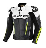 SHIMA BANDIT JACKET FLUO, Leder Urban Sportjacke mit Protektoren (Fluo, 48)