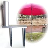 Sonnenschirmhalter, Sonnenschirmständer im Freien Tragbarer Sonnenschirmständer aus Aluminium für Outdoor Yard Beach Garden, für S