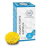 CODE VITAL – AUGEN FORTE KAPSELN mit den Augennährstoffen Lutein & Zeaxanthin, Heidelbeer Extrakt & wertvollen Augenvitaminen I Vegan, Glutenfrei, Laktosefrei I Made in Germany I 60 Augen-Kap