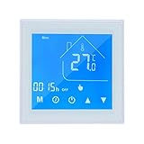 Gecheer Smart WiFi Thermostat, Digitaler Thermostat für Elektro-Fußbodenheizung,Wöchentliche Programmierbar Temperaturregler LCD Display Tuya APP Control Kompatibel mit Alexa Google H