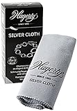 Hagerty Silver Cloth Schmuck Reinigungstuch 36x30cm I imprägniertes Tuch aus Baumwolle I effektives Silberputztuch mit Anlaufschutz zur Reinigung von Silberschmuck und Versilb