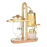 GEETAC Belgischer BLuxury Royal Family Balance Siphon Siphon Kaffeemaschine, halbautomatische Kaffeemaschine Edelstahl, Mehrfarbig, 1 Set Silb