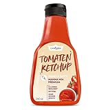 GymQueen Premium Mamma Mia Zero Sauce Tomaten Ketchup, zucker- und kalorienreduziert, fettarm, natürliche Aromen, mit ganzen Gemüsestückchen, zum Verfeinern von Gerichten oder als Salat-Dressing