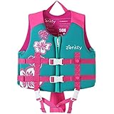 Zeraty Kinder Schwimmweste Schwimmen Jacke für Kleinkinder mit Einstellbare Sicherheits Straps Alter 1-9 Jahre /22-50 lbs/R