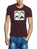 Coole-Fun-T-Shirts Herren T-Shirt Frisuren Big Bang Theory, braun, XXL, 10850