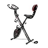 Christopeit Sport Klappheimtrainer X 3 Bike - 8-Stufig, bis 100kg Gewicht, 5kg Magnet-Bremssystem, inkl. Seilzüg