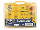 CARALL Ersatzlampen-Koffer,Lampen Sicherungen Set,Auto Lampen Birnen Bremslicht,Lampenersatzkasten,17-teilig,Lampensets H7 12V 55W