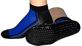 Wasserschuhe rutschfest Schwimmsocken Beach Socks Wattwander Strand Socke, Farben alle:royal/schwarz, Größe:35/38