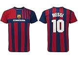 Offizielles Lionel Messi Trikot Nummer 10 Trikot Saison 2021 2022 Blaugrana, Erwachsenen- und Kindergrößen, Modell Erinnerungen für Tifos., Blaukorn, 8 J