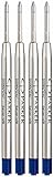 Parker Ersatzminen QuinkFlow (für Kugelschreiber, mittlere Strichbreite, blaue Tinte, 4er-Pack)