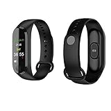 SUNJULY tragbare Smartwatch, intelligentes Armband, Fitness-Armband, automatische Körpertemperatur-Test, IP67, wasserdicht, mit buntem TFT-Display für Outdoor, Sport, Gesundheit, Schw