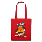 Spreadshirt Wickie Und Die Starken Männer Halvar Trägt Wickie Stoffbeutel, R